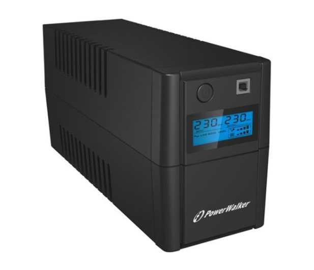 POWERWALKER UPS LINE-INTERACTIVE 850VA 2X 230V PL OUT, RJ11 IN/OUT, USB, LCD VI 850 SE LCD - 208707 - zdjęcie 2